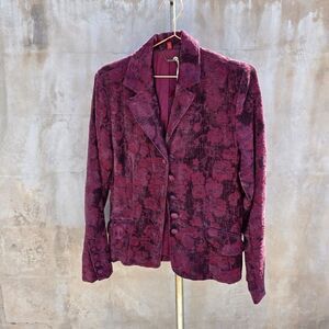 American Exchange Carpet Bag Brocade Blazer Fitted